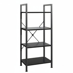 CONCETTA Bookshelf Small Industrial Storage Shelf & Shelves, Metal Bookcase for Home Office, Living Room, Bedroom