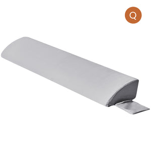 Headboard Gap Filler Pillow - High-Density Foam Wedge for Mattress-to-Headboard Space, with Storage Pocket & Removable Cover, Queen