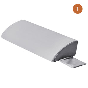 Headboard Gap Filler Pillow - High-Density Foam Wedge for Mattress-to-Headboard Space, with Storage Pocket & Removable Cover, Twin