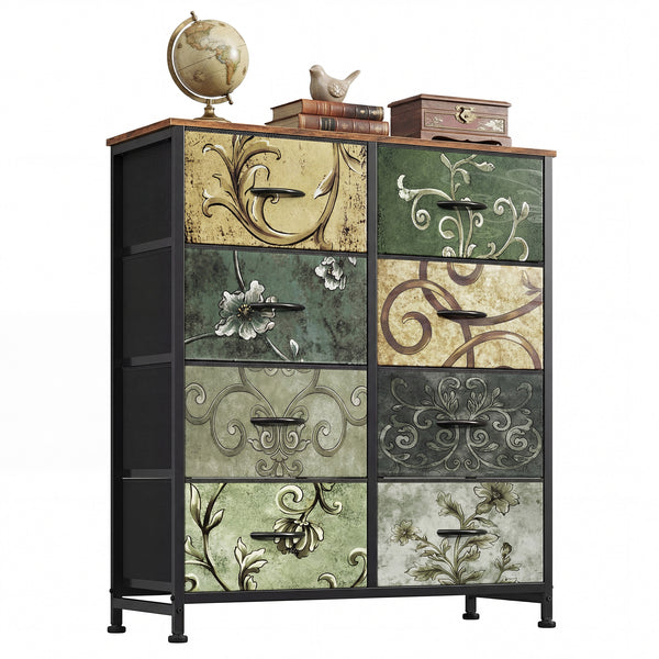 CONCETTA 8-Drawer Fabric Dresser, Storage Organizer Cabinet for Living Room, Bedroom, Office