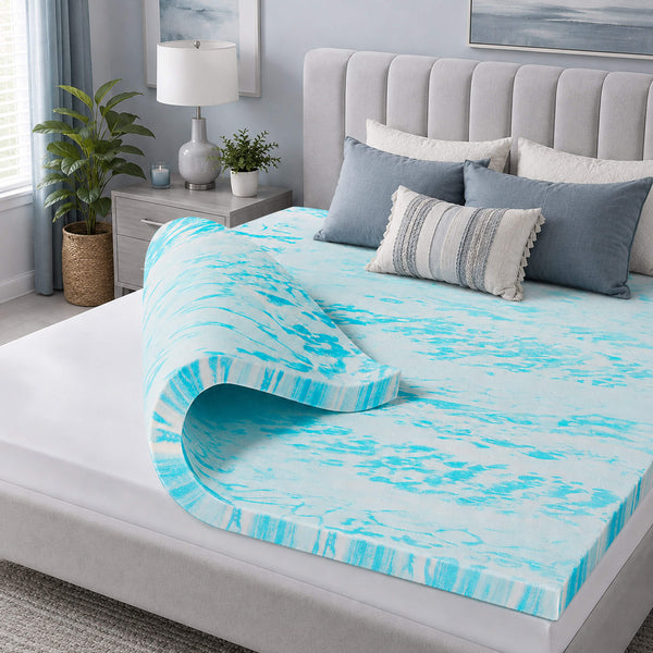 CONCETTA Mattress Topper Full - 2 Inch Gel Memory Foam Mattress Topper Full Size for Back Pain
