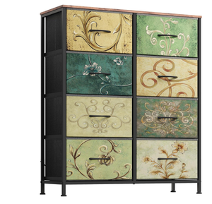 CONCETTA 8-Drawer Fabric Dresser, Storage Organizer Cabinet for Living Room, Bedroom, Office