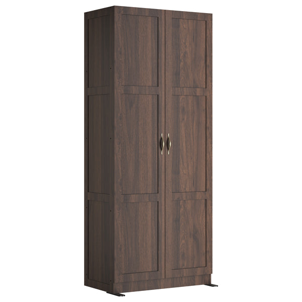 CONCETTA 71 inch Wooden Storage Cabinet, Freestanding Cupboard, 4-Tier Home Organizer for Kitchen, Living Room, Bedroom, Pantry