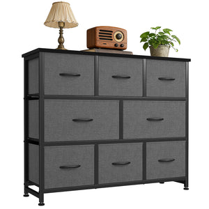 CONCETTA 8 Drawer Fabric Chest，Dresser for Bedroom, Wide Storage Tower for Closet, Living Room, Hallway