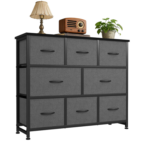 CONCETTA 8 Drawer Fabric Chest，Dresser for Bedroom, Wide Storage Tower for Closet, Living Room, Hallway