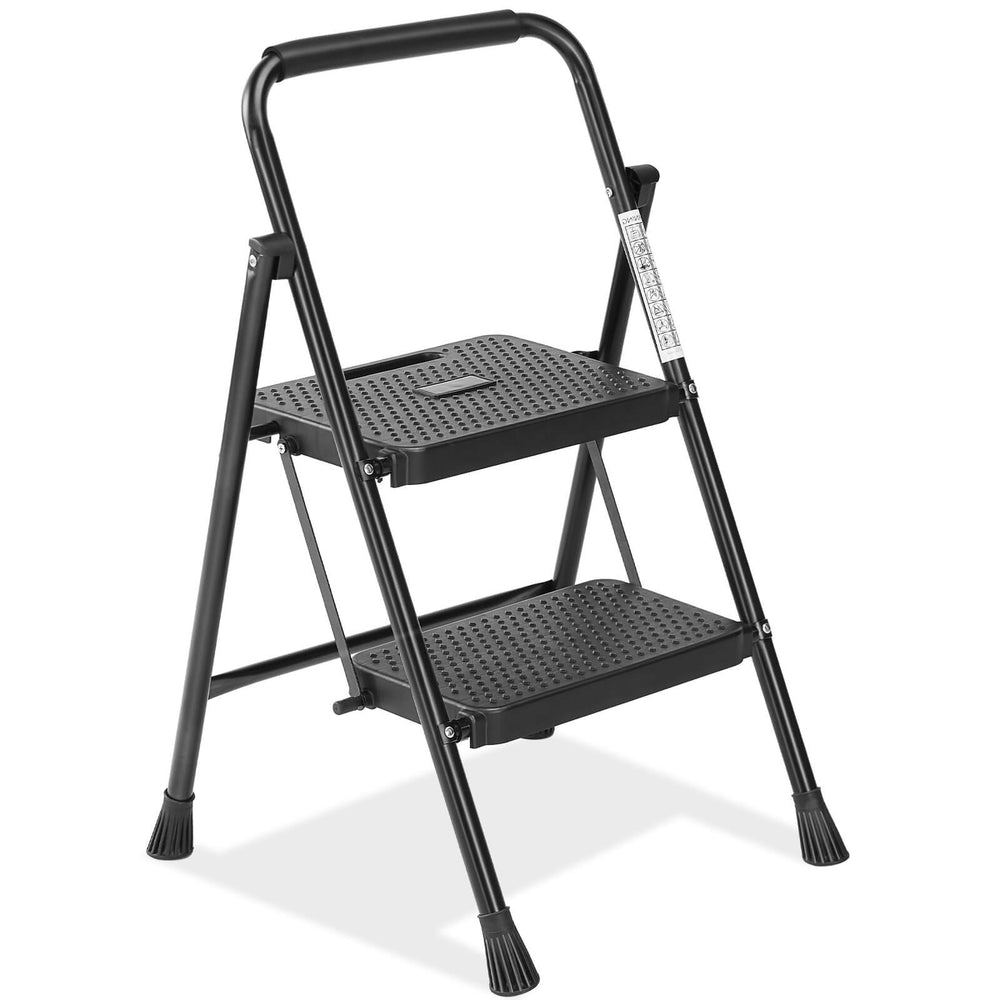 CONCETTA step non-slip ladder, 800 lbs Capacity, Foldable, For use in the home and outdoors, picking up and dropping off items
