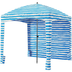 SHOUFTW Beach Cabana - 6 x 6 ft Cool Beach with Detachable Side Wall & Carry Bag, UPF 50+ for Beach, Camping, Park