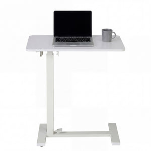CONCETTA Small Standing Desk Rolling Table with Wheels, Portable Rolling Computer Table with Tilting Top, Adjustable Height Standing Workstation for Home Office, Bed, Sofa, Classroom