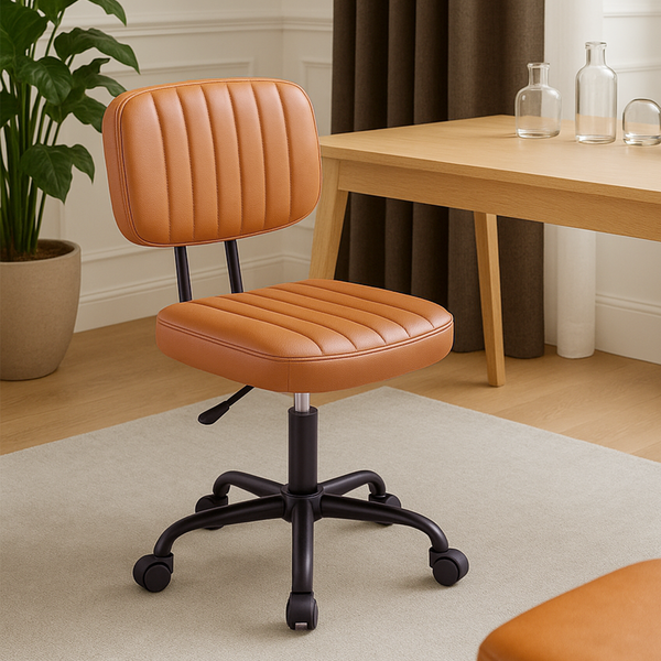 CONCETTA Ergonomic Home Office Mesh Desk Chair, Small Space, Armless Rolling Chair for Adults