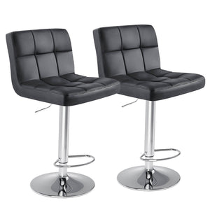 CONCETTA Bar Stool 2 Piece Set, Swivel Liftable Counter Stool, Simple with Backrest, Kitchen Bar Stools