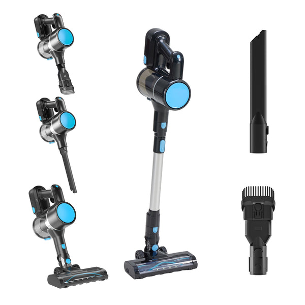 CONCETTA Cordless Vacuum Cleaner with Self-Standing, LED Screen, Lightweight Powerful Suction, 6-in-1 Rechargeable for Home Carpets, Pet Hair, Hardwood Floors