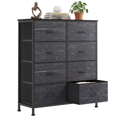 CONCETTA 8-Drawer Fabric Dresser, Storage Organizer Cabinet for Living Room, Bedroom, Office