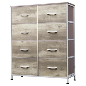 CONCETTA 8-Drawer Fabric Dresser, Storage Organizer Cabinet for Living Room, Bedroom, Office