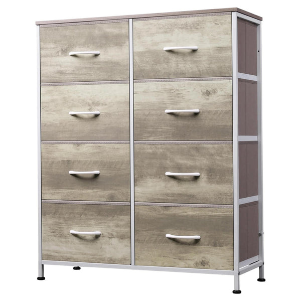 CONCETTA 8-Drawer Fabric Dresser, Storage Organizer Cabinet for Living Room, Bedroom, Office