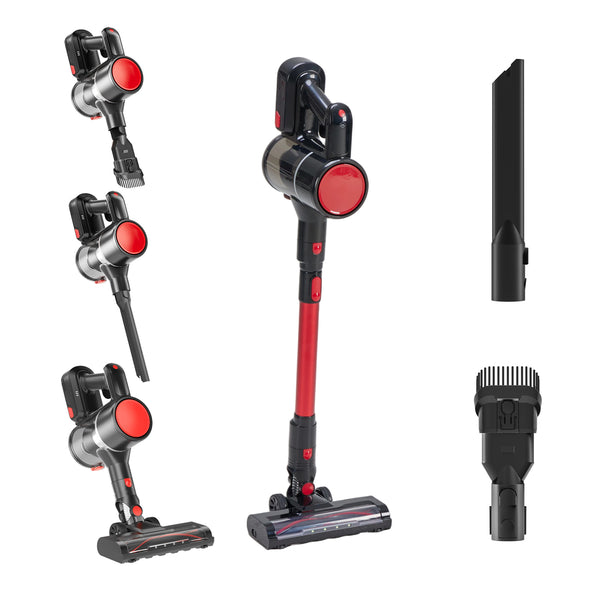 CONCETTA Cordless Vacuum Cleaner with Self-Standing, LED Screen, Lightweight Powerful Suction, 6-in-1 Rechargeable for Home Carpets, Pet Hair, Hardwood Floors