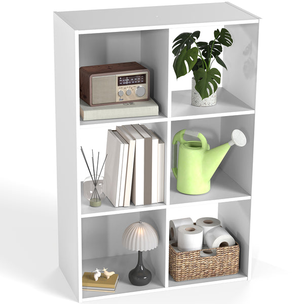 CONCETTA 6/8/9 Cube Storage Organizer, Open Bookshelf with Removable Back Panels for Living Room, Bedroom, Office
