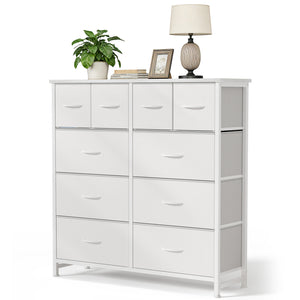 CONCETTA 10-Drawer Fabric Dresser, Large Storage Tower for Bedroom, Closet, Living Room