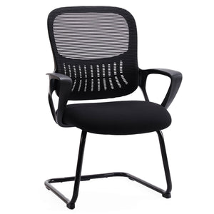 CONCETTA Ergonomic office chair - with storage basket, no wheels, breathable back, suitable for office, bedroom, living room.