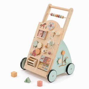 CONCETTA Play Vehicles with Storage Space, Adjustable Speed Push Car with Maze Toys