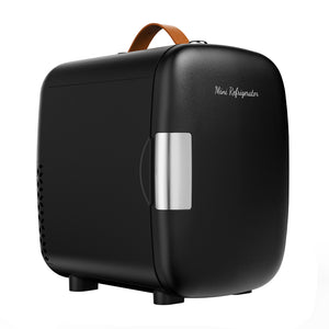 CONCETTA Mini Refrigerator 4L/7 Can, Compact Small Fridge, Cosmetics Cooler for RV Use, Skincare, Food, Drinks