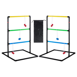 CONCETTA Ladder Toss Game for Indoor & Outdoor Play, 6 Soft Rubber Bolos, Tangle-Free Ropes & Carry Case