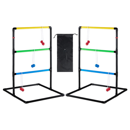 CONCETTA Ladder Toss Game for Indoor & Outdoor Play, 6 Soft Rubber Bolos, Tangle-Free Ropes & Carry Case