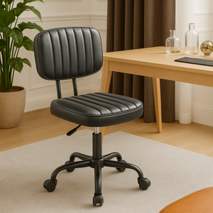 CONCETTA Ergonomic Home Office Mesh Desk Chair, Small Space, Armless Rolling Chair for Adults
