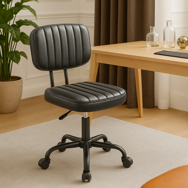 CONCETTA Ergonomic Home Office Mesh Desk Chair, Small Space, Armless Rolling Chair for Adults