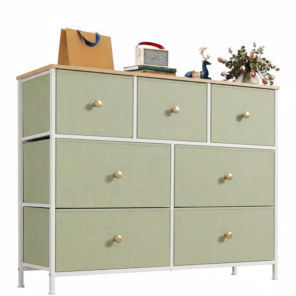 CONCETTA 7-Drawer Fabric Storage Cabinet for Adults, TV Cabinet Sideboard, Organizer Furniture for Living Room, Office, Kitchen, Hallway