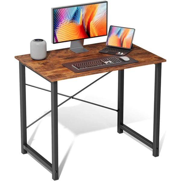 CONCETTA Computer Office Desk for Small Spaces, X-Shaped Reinforcement, Home Simple Modern Writing Study Desk