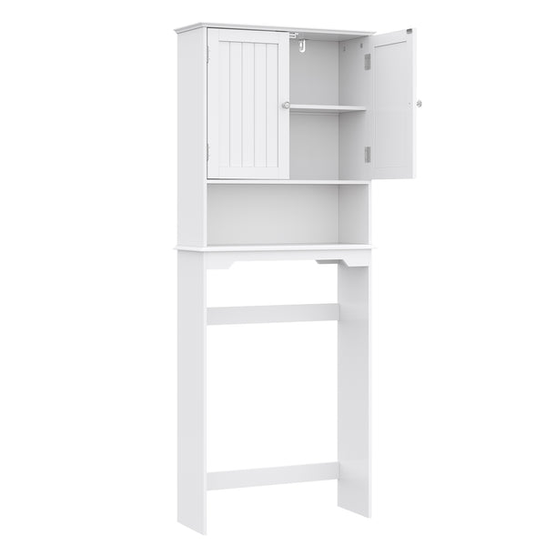 CONCETTA Over The Toilet Cabinet for Bathroom, Space Saver Storage with Quiet Magnetic Doors & Adjustable Bottom Stabilizer