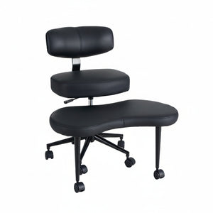 CONCETTA Meditation Cross Legged Chair PRO, Featuring Mobile Casters and 360° Swivel Design, Adjustable Backrest Relieves Pressure for Home Office, Personal Meditation Space
