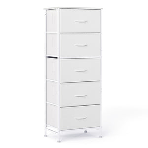 CONCETTA 5 fabric storage cabinet, TV stand, clothing storage, living room and bedroom, black, white, rust, gray