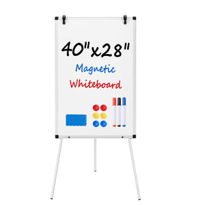 SHOUFTW Magnetic Whiteboard with Stand, Portable Dry Erase Board with Adjustable Tripod Easel for Office, Classroom, Home