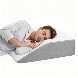 Wedge Pillow for Sleeping, Memory Foam Body Pillow for Acid Reflux, Neck & Back Pain Relief, Post-Surgery Recovery & Snoring Reduction, 7Inch