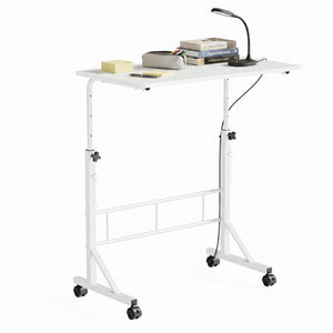 CONCETTA Adjustable Height Mobile Standing Desk with Wheels, 16"x31.5" Small Rolling Computer Desk for Home Office