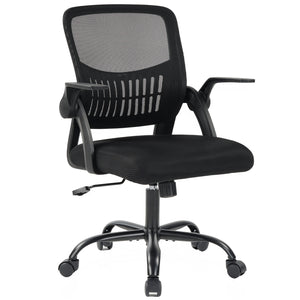 CONCETTA Ergonomic Mid-Back Office Chair with Lumbar Support, Adjustable Height, Rocking Mode, 360° Swivel for Home or Meeting Room