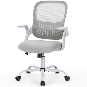 CONCETTA Office Computer Desk Chair-Ergonomic Chair with Wheels, Comfortable Lumbar Support, Comfy Flip-up Arms for Home, Office