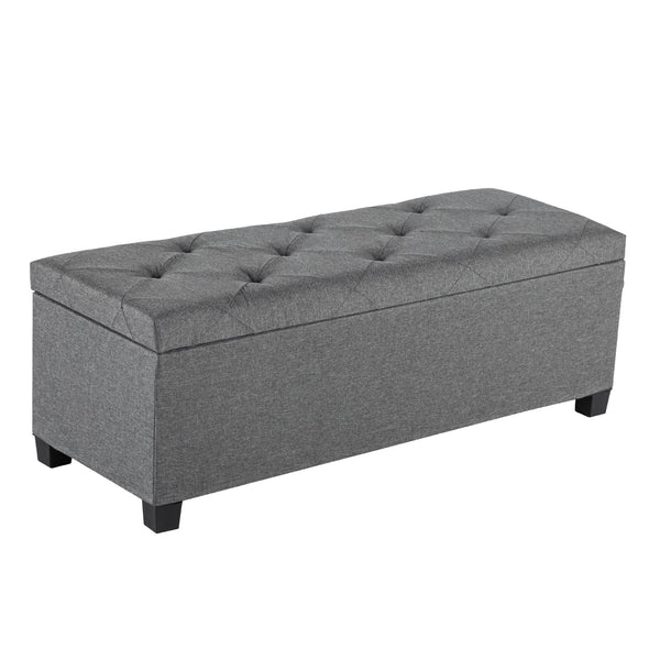 CONCETTA Versatile Storage Ottoman Bench, Tufted Upholstered End of Bed Chest, Foot Rest with Legs, Ample Capacity for Living Room, Entryway