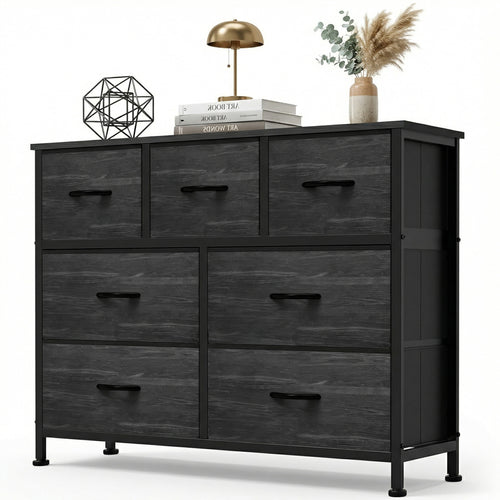 CONCETTA 7-Drawer Fabric Storage Cabinet for Adults, TV Cabinet Sideboard, Organizer Furniture for Living Room, Office, Kitchen, Hallway