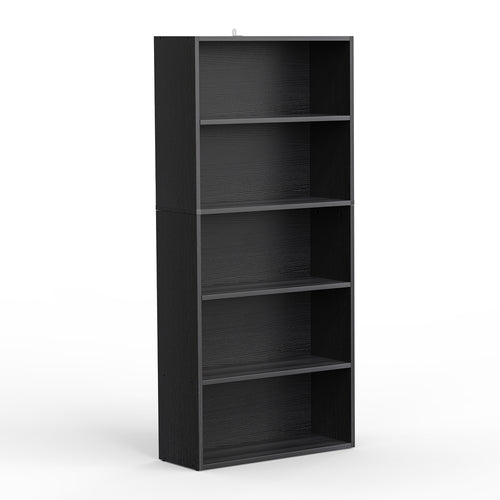 CONCETTA 5/6 Shelf Bookcase, Tall Floor Standing Open Bookshelf for Home Office and Living Room