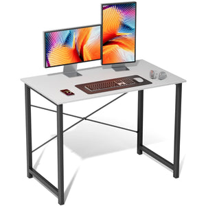 CONCETTA Computer Office Desk for Small Spaces, X-Shaped Reinforcement, Home Simple Modern Writing Study Desk