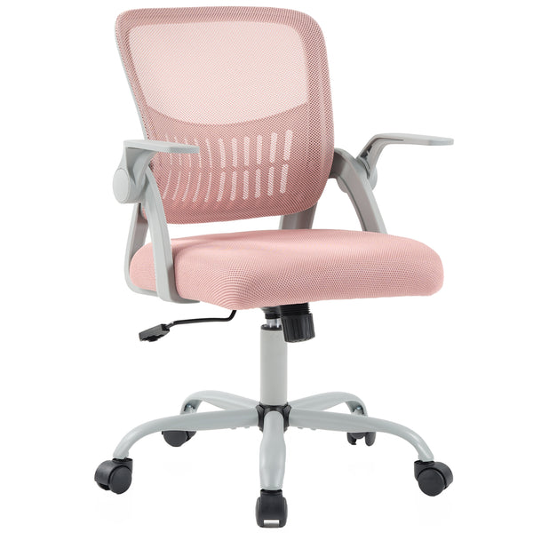 CONCETTA Ergonomic Mid-Back Office Chair with Lumbar Support, Adjustable Height, Rocking Mode, 360° Swivel for Home or Meeting Room