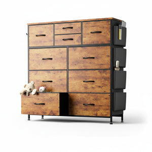 CONCETTA Dresser Storage,Storage Organizer for Closet, Suitable for Home And Office Use, Rust Brown