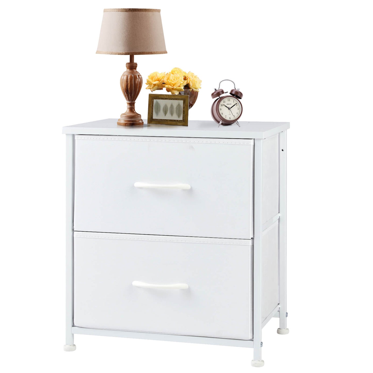 CONCETTA 2 Piece Nightstand Set - 2 Storage Drawers, Bedside Furniture End Table, Suitable for Living Room, Bedroom, Closet