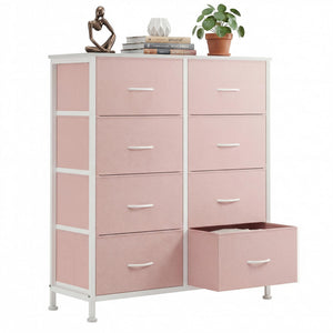 CONCETTA 8-Drawer Fabric Dresser, Storage Organizer Cabinet for Living Room, Bedroom, Office