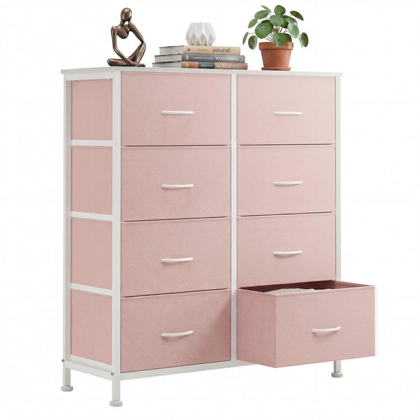 CONCETTA 8-Drawer Fabric Dresser, Storage Organizer Cabinet for Living Room, Bedroom, Office