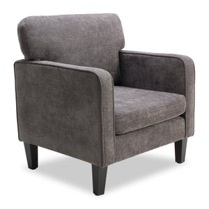 CONCETTA Fabric Accent Chair with Supportive Backrest and Armrest, Modern Comfy Chair for Living Room, Bedroom, or Office