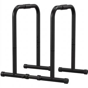 CONCETTA Functional Heavy Duty Dip Stands, Adjustable Height for Push Up Stand, Bench press, Non-Slip Feet, 400lbs Capacity