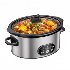 CONCETTA Slow Cooker with 3 Cooking Settings, Dishwasher-Safe